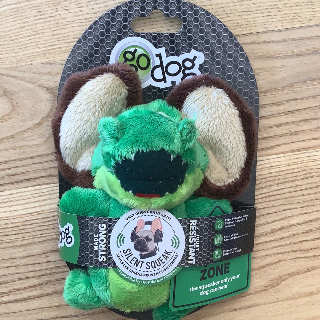 Go Dog Silent Squeak Dog Toy