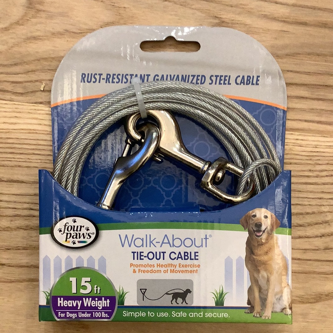 Four Paws Tie Out Cable Heavy Weight
