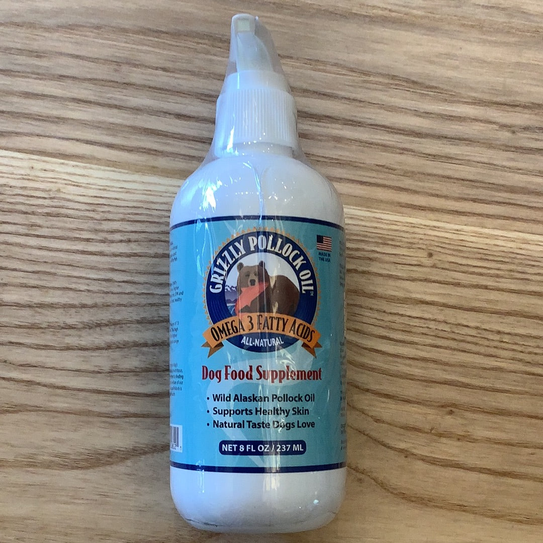 Griz Pet Dog Pollock Oil 8oz