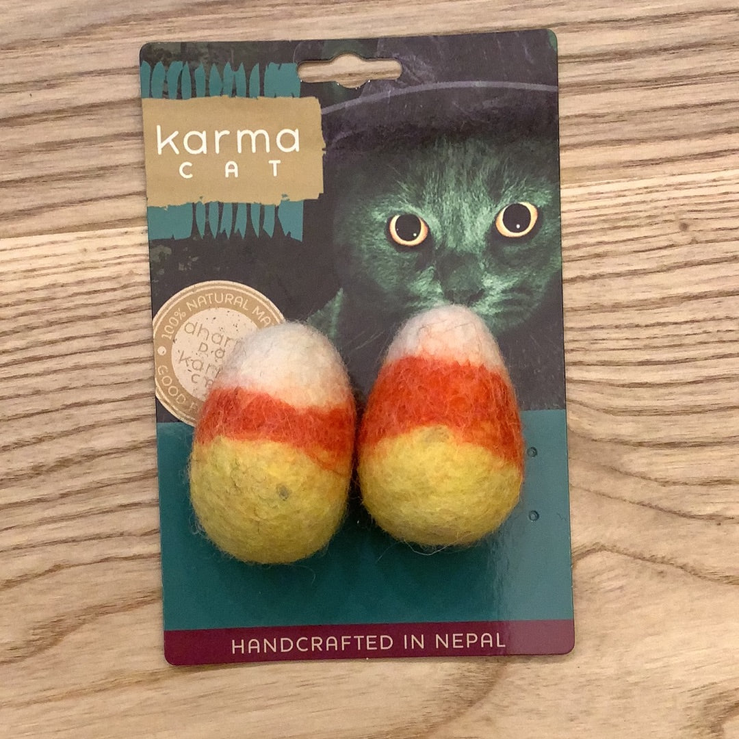 Karma Cat Wool Felt Candy Corn
