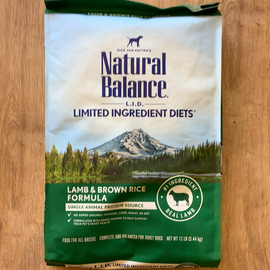Natural balance lamb and brown rice