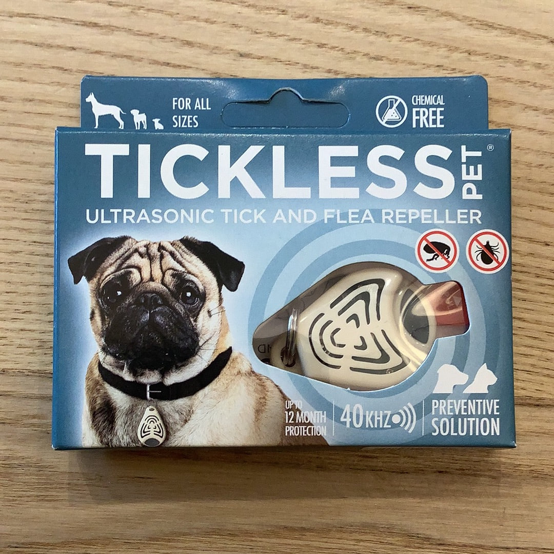 Tickless ultrasonic tick repeller