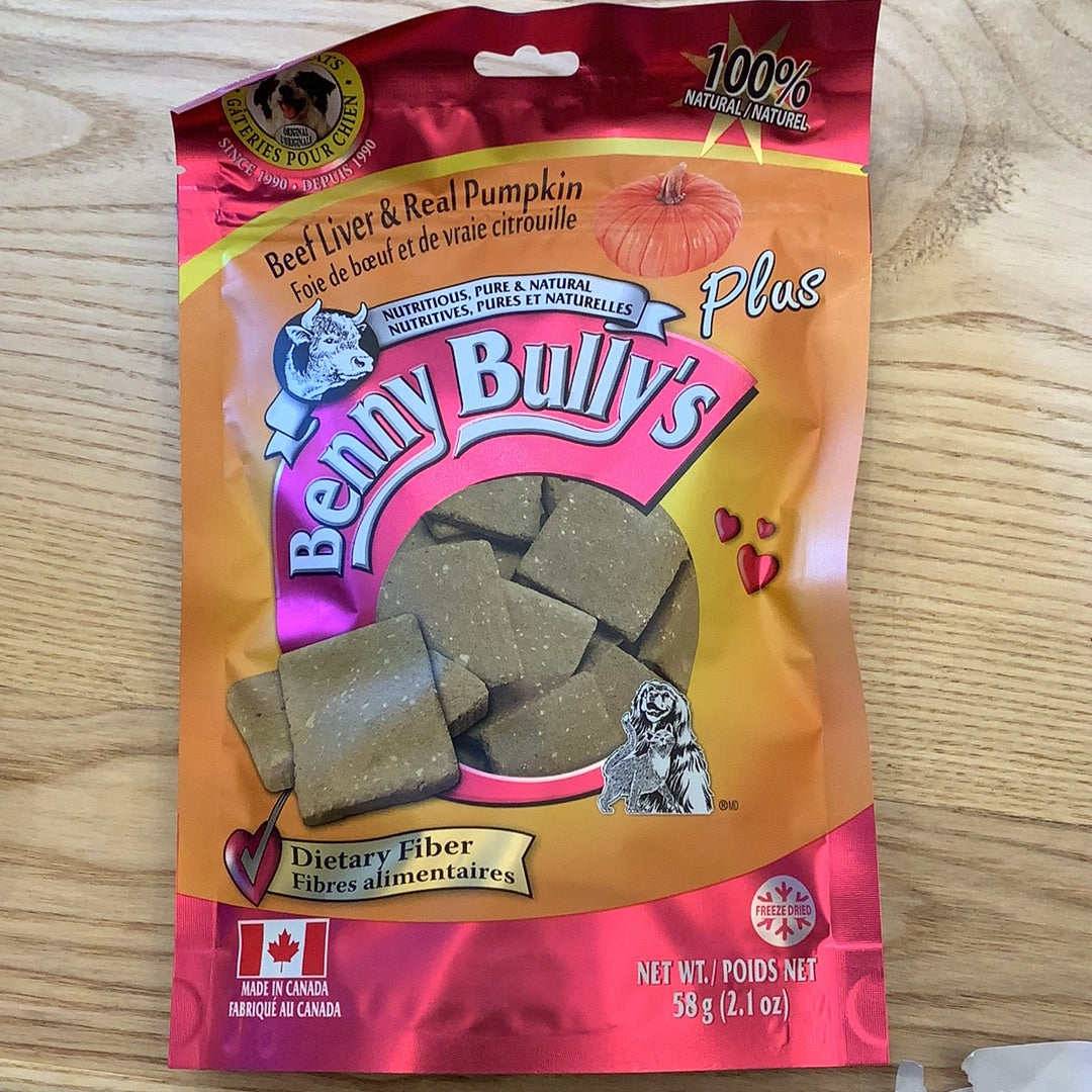 Benny Bully’s Liver Plus Pumpkin 58g