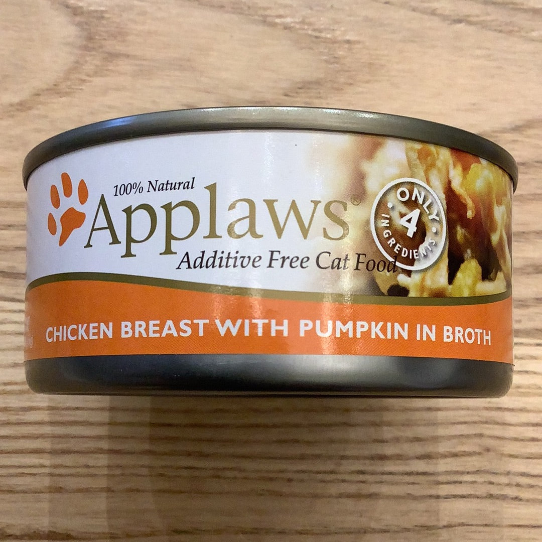 Applaws Natural Cat Food Chicken Breast with Pumpkin in Broth 5.5 oz