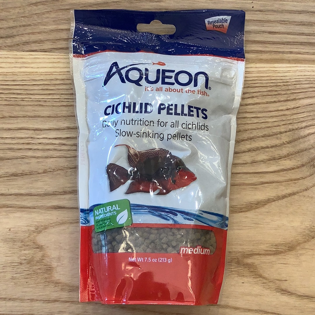 Aqueon cichlid pellets medium