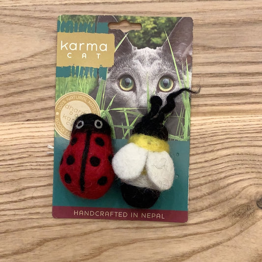 Karma Cat Wool Felt Lady Bug & Bee