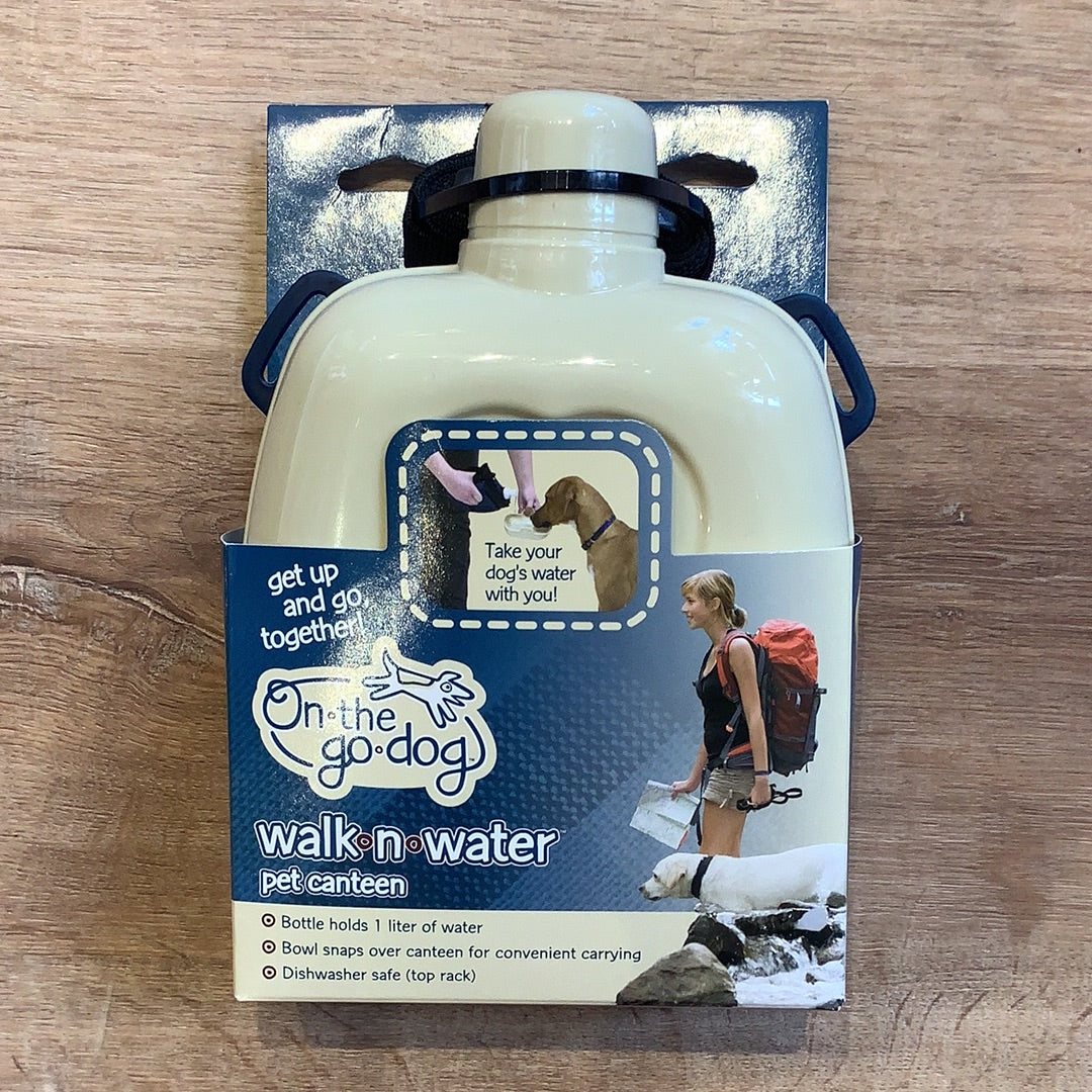 OurPets On The Go Walk N Water Canteen