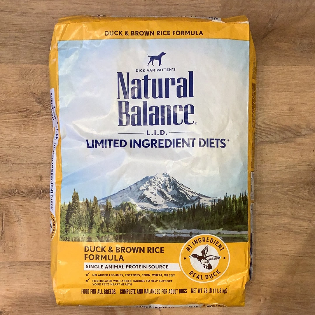 Natural Balance Duck & Brown Rice 12 lbs