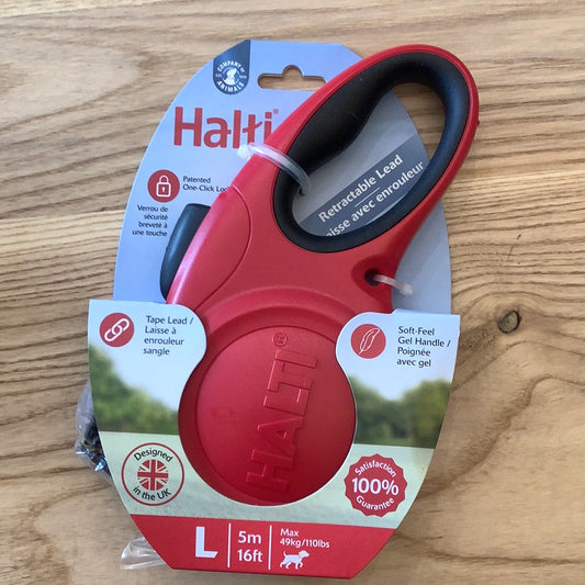 CofA-Halti Retractable Lead-Red-Large